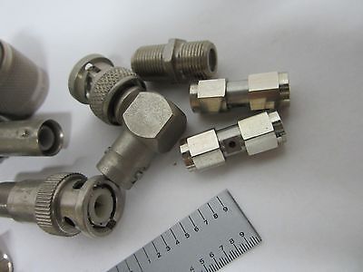 LOT 25 EA RF FREQUENCY CABLE CONNECTOR TYPES AS IS BIN#J2-25