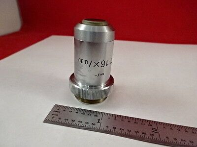 LEITZ WETZLAR GERMANY OBJECTIVE PL 16X MICROSCOPE OPTICS AS IS BIN#W4-G-05