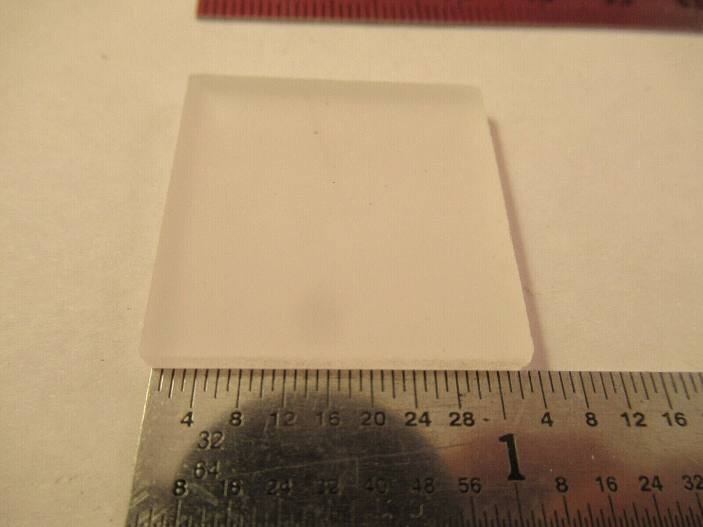 OPTICAL SQUARE PLATE FROSTED GLASS OPTICS AS PICTURED &FT-4-45B