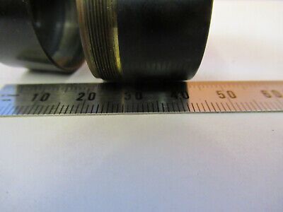 EMPTY BRASS CAN 32mm OBJECTIVE MICROSCOPE PART AS PICTURED &A2-FT-67