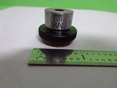 MICROSCOPE PART OLYMPUS M6 OBJECTIVE OPTICS AS IS BIN#72-33