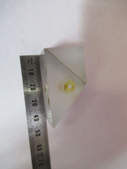 BAUSCH LOMB OPTICS GLASS PRISM MICROSCOPE PART AS PICTURED #S5-A-06