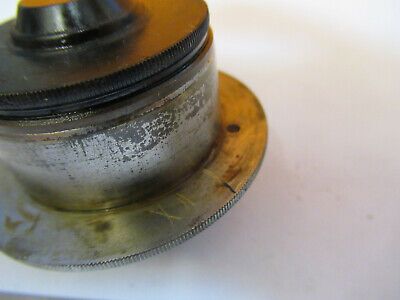 BAUSCH LOMB ANTIQUE CONDENSER + IRIS MICROSCOPE PART AS PICTURED &8Y-A-130