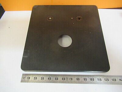 SPENCER AO VINTAGE STAGE TABLE ANTIQUE MICROSCOPE PART AS PICTURED &P2-A-77