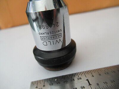 WILD M11 SWISS HEERBRUGG OBJECTIVE 100X LENS MICROSCOPE PART AS PICTURED F4-A-27