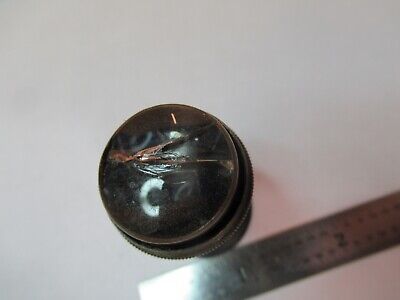 ANTIQUE BRASS RARE LENS EYEPIECE OCULAR MICROSCOPE PART AS PICTURED &7B-B-48