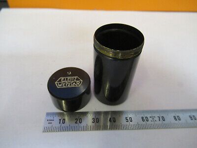 EMPTY BRASS CAN OBJECTIVE ERNST LEITZ MICROSCOPE PART AS PICTURED #F9-A-36