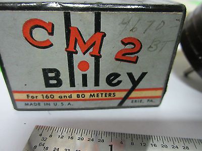 VINTAGE BLILEY CM2 QUARZKRISTALL + ORIGINALBOX FREQUENZREGLER BIN#8C vii