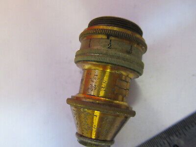 ANTIQUE BRASS SEIBERT GERMAN OBJECTIVE "VII" MICROSCOPE PART AS PICTURED F6-B-97