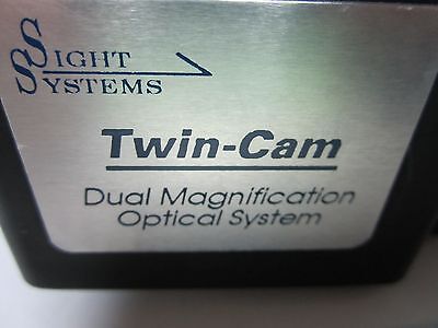 SIGHT SYSTEMS MACHINE VISION TWIN CAM OPTICAL NICE OPTICS AS IS BIN#G2-04