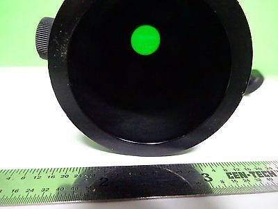 MICROSCOPE PART ROTATOR FILTER GREEN LEITZ OPTICS BIN#X5-B-57