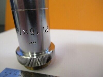 LEITZ WETZLAR OBJECTIVE PL 16X INFINITY OPTICS MICROSCOPE AS PICTURED &5M-A-16