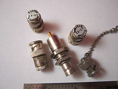 LOT 5 EA BNC RF TERMINATIONS ELCOM + HP BNC-MICRO CONNECTOR iii BIN#1