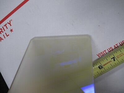 OLYMPUS LARGE GLASS DICHROIC RARE STAGE MICROSCOPE PART AS PICTURED &5K-A-31