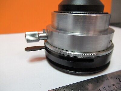 GENERIC JAPAN CONDENSER IRIS OPTICS MICROSCOPE PART AS PICTURED &5K-A-22