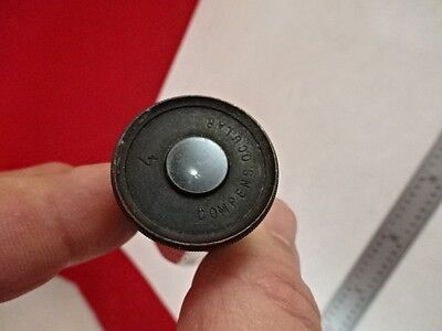 ANTIQUE MICROSCOPE PART EYEPIECE R. FUESS BERLIN VINTAGE OPTICS AS IS B#Q5-A-11