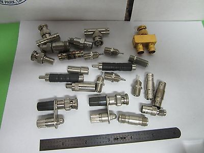 LOT 22 EA CONNECTOR ADAPTORS ETC BNC N RF MICROWAVE FREQUENCY BIN#F3-70