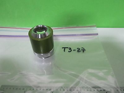 MICROSCOPE PART OBJECTIVE GREEN OPTICS #T3-27