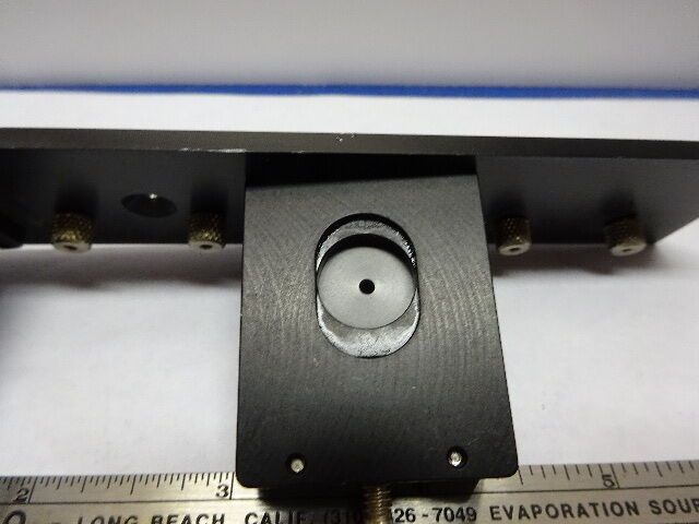 OPTICAL FIBER OPTICS FIXTURE RETICLE OPENING OPTICS AS IS #84-35