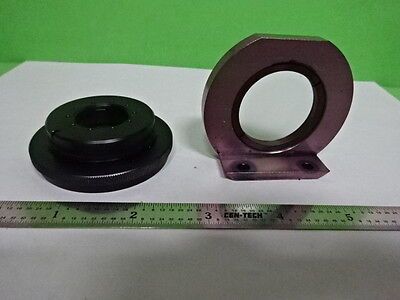 MICROSCOPE PART LEITZ GERMANY LOT MOUNTED LENSES OPTICS AS IS #4T-B-22