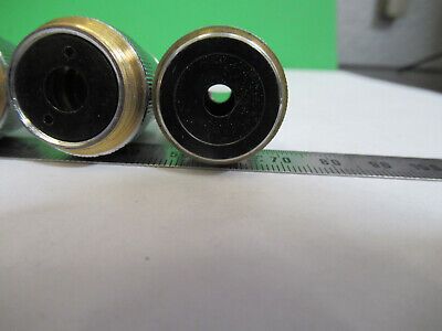 ASSORTED OBJECTIVES LENSES OPTICS LOT MICROSCOPE PART AS PICTURED Z1-A-60