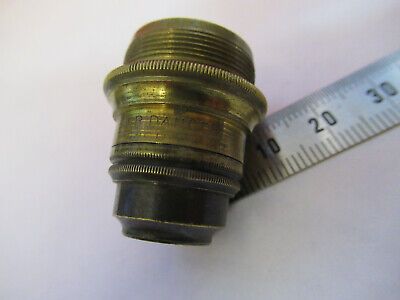 ANTIQUE BRASS JR DANCER OBJECTIVE MICROSCOPE PART LONDON AS PICTURED &87-FT-50