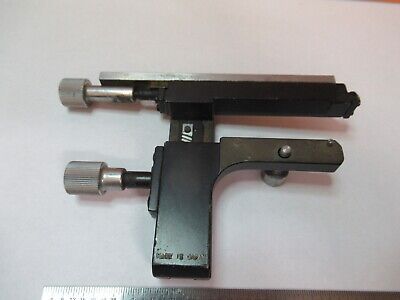 ANTIQUE JAPAN STAGE CLIPS MICROMETER XY MICROSCOPE PART AS PICTURED &7B-B-64