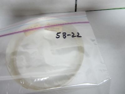 OPTICAL GLASS PLANO CONCAVE OPTICS ??  AS IS BIN#58-22