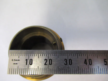 ANTIQUE BRASS EYEPIECE HOLDER UNKNOWN MICROSCOPE PART AS PICTURED Z4-B-72