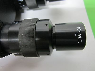 MICROSCOPE PART AO HEAD + EYEPIECES AMERICAN OPTICS AS IS BIN#39-B