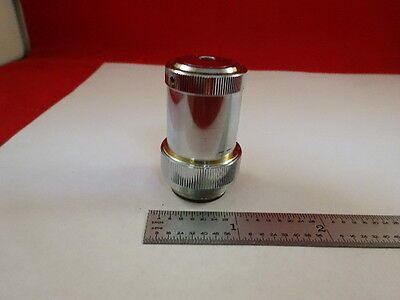 UNKNOWN MAKER OBJECTIVE OPTICS MICROSCOPE PART AS IS &A4-FT-09