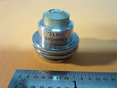 MICROSCOPE PART OBJECTIVE BAUSCH LOMB 5.5 mm  OPTICS BIN#21