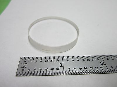 OPTICAL LENS FILTER CALCIUM FLUORIDE 38 mm diameter thick 1/4" OPTICS BIN#Q9-17