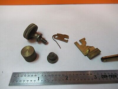 FOR PARTS LOT BRASS PARTS ASSORTED MICROSCOPE PARTS AS PICTURED &7B-B-131