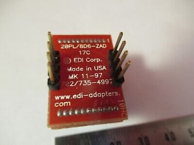 20PL/8D6-ZAD EDI-ADAPTERS 17C TESTER FIXTURE CHIP COMPONENT AS PICTURED &8-B-37