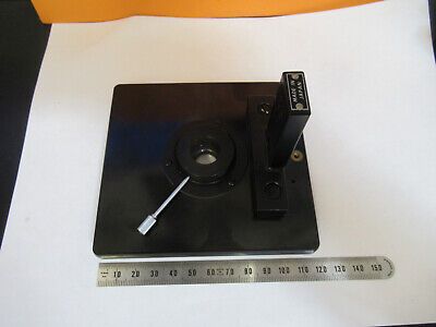 UNITRON JAPAN STAGE TABLE + IRIS DIAPHRAGM MICROSCOPE PART AS PICTURED &4B-FT-09