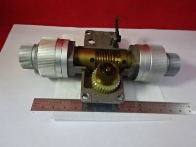 MICROSCOPE PART 020-441.031-005 KNOBS MECHANISM LEITZ GERMANY AS PICTURED &95-40