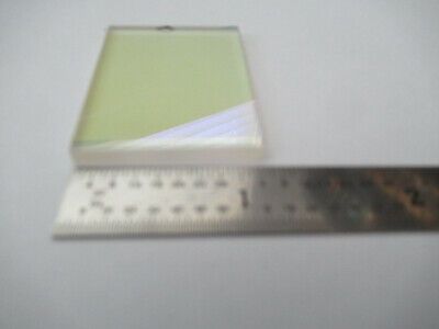 GOOD OPTICAL MIL SPEC COATED BK7 GLASS SHEET LASER OPTICS AS PICTURED &4B-FT-07