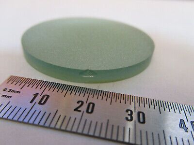 OPTICAL HEAT ABSORBING GLASS FILTER SCRATCHED FOR PARTS AS PICTURED &P6-A-70