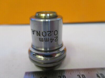 VINTAGE BAUSCH LOMB 2.4mm OBJECTIVE OPTICS MICROSCOPE PART AS PICTURED P4-A-86