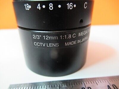 CCTV 12mm INSPECTION LENS MICROSCOPE OPTICS AS PICTURED &14-B-39