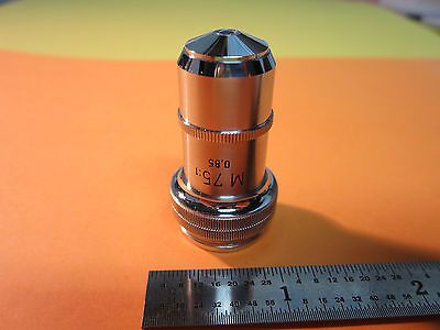 MICROSCOPE OPTICS OBJECTIVE 75X ARTHUR SEIBERT WETZLAR GERMANY  BIN#9-33