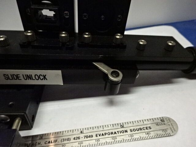 OPTICAL FIBER OPTICS FIXTURE RETICLE + MITUTOYO MICROMETER OPTICS AS IS #84-36