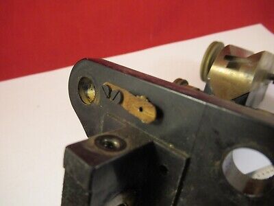 ANTIQUE BRASS LIMB STAGE SPENCER BUFFALO MICROSCOPE PART AS PICTURED &FT-5-191