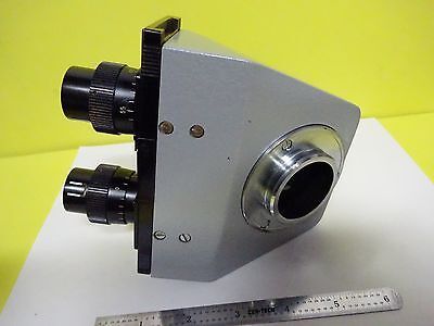 MICROSCOPE PART LEITZ GERMANY HEAD OPTICS AS IS BIN#17-D-02