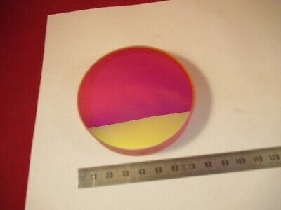 OPTICAL FLAT 1/10 WAVE COATED ZERODUR BEAM SPLITTER 3" DIAMETER OPTICS &14-A-08