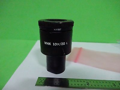 MICROSCOPE PART EYEPIECE OLYMPUS JAPAN [bent] 10X/20 L OPTICS AS IS BIN#W1-14