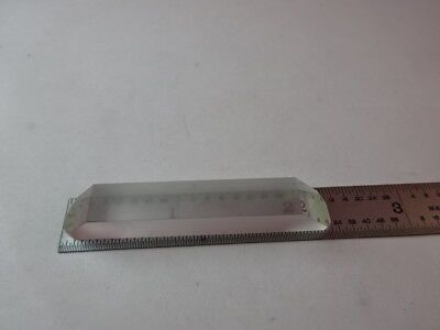 OPTICAL GLASS PRISM [small chip on edge] MIL SPEC LASER OPTICS AS IS #54-A-15