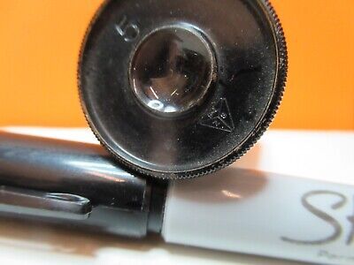 ANTIQUE BAUSCH LOMB BRASS EYEPIECE 5X MICROSCOPE PART AS PICTURED &17-A-77