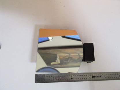 SPECTRA TECH MOUNTED GLASS MIRROR FLAT MICROSCOPE PART AS PICTURED &A5-A-63